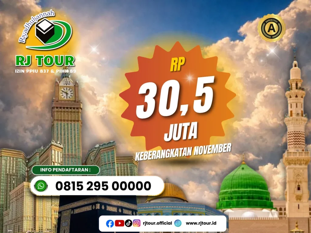 Umrah November Khusyuk 9 Hari – 10 November 2026