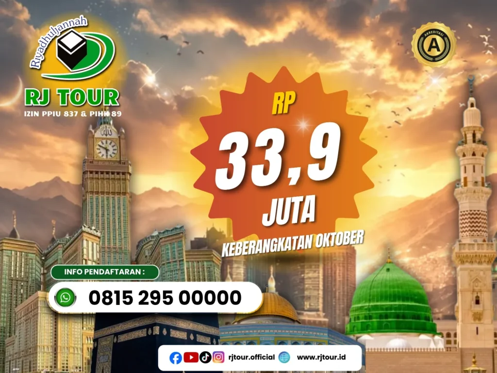 Umrah 2x Jum’at 12 Hari – 15 Oktober 2026