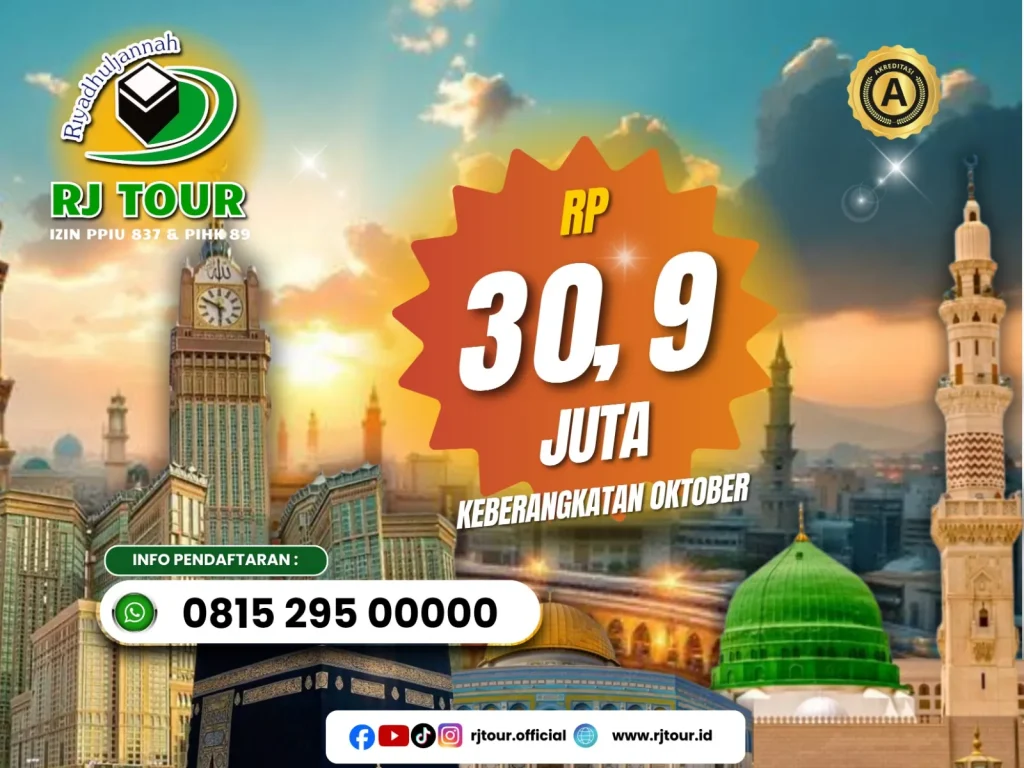 Umrah Ekonomis 9 Hari – 15 Oktober 2026